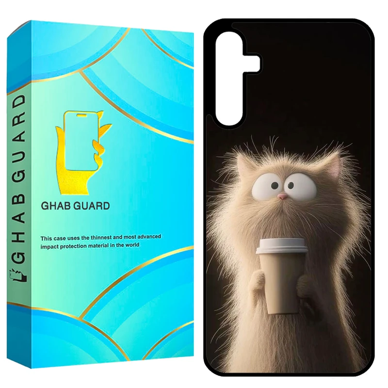 کاور قاب گارد طرح گربه مدل GCHPA35 مناسب برای گوشی موبایل سامسونگ Galaxy A35 5G