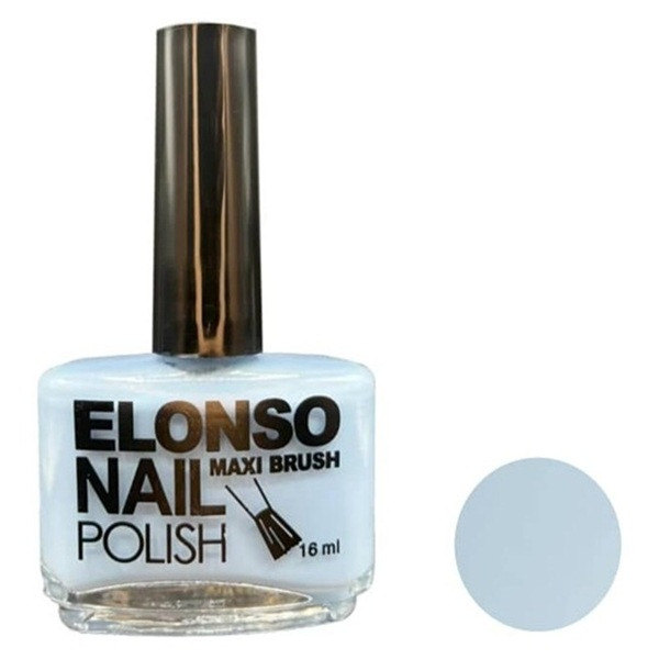 لاک براق ناخن الونسو مدل ساده شماره A91 رنگ آبی