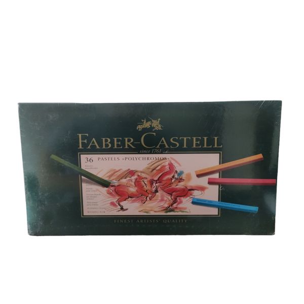 پاستل گچی 36 رنگ فابر کاستل مدل polychromos 