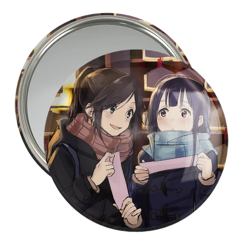 آینه جیبی خندالو مدل کاساکی و میزور انیمه لیز و پرنده آبی کد 23835