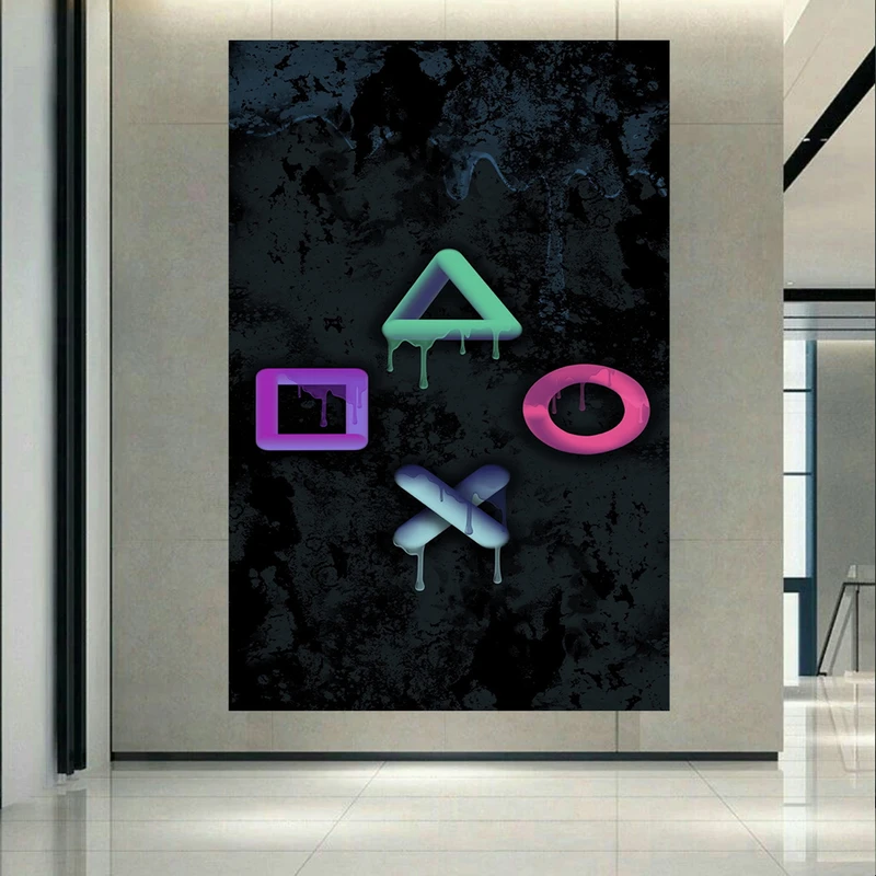 پوستر طرح کنسول مدل Play Station کد AR20000