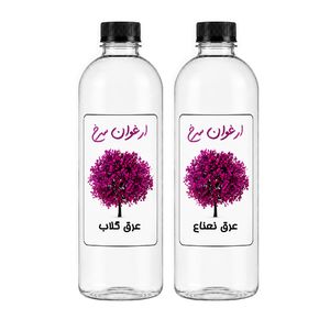 عرق گلاب و نعناع ارغوان سرخ - 1 لیتر بسته 2 عددی