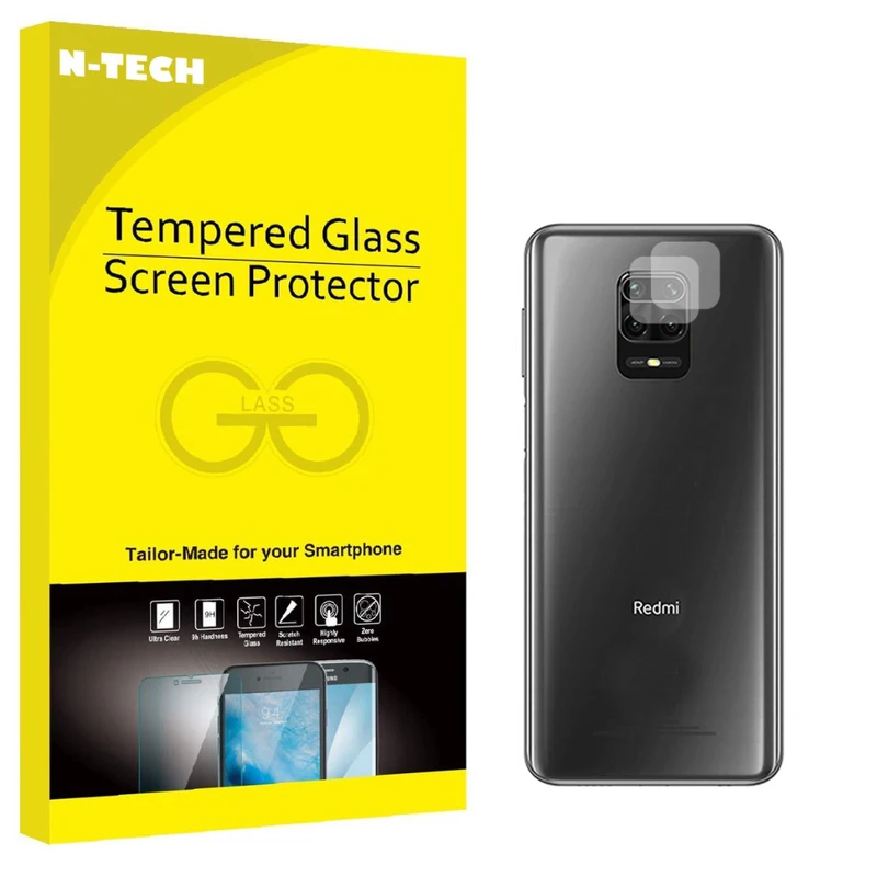 محافظ لنز دوربین انتک مدل LSNK-01 مناسب برای گوشی موبایل شیائومی Redmi Note 9 Pro بسته دو عددی