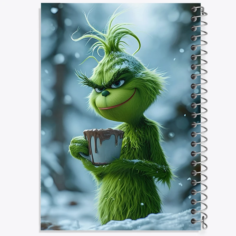 دفتر نقاشی 50 برگ خندالو طرح گرینچ (The Grinch) کد F6245