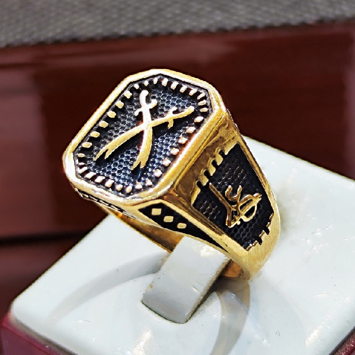 انگشتر مردانه مدل طلا روس طرح شمشیر ذوالفقار امام علی کد 280 انگشتر مردانه مدل طلا روس طرح شمشیر ذوالفقار امام علی کد 280