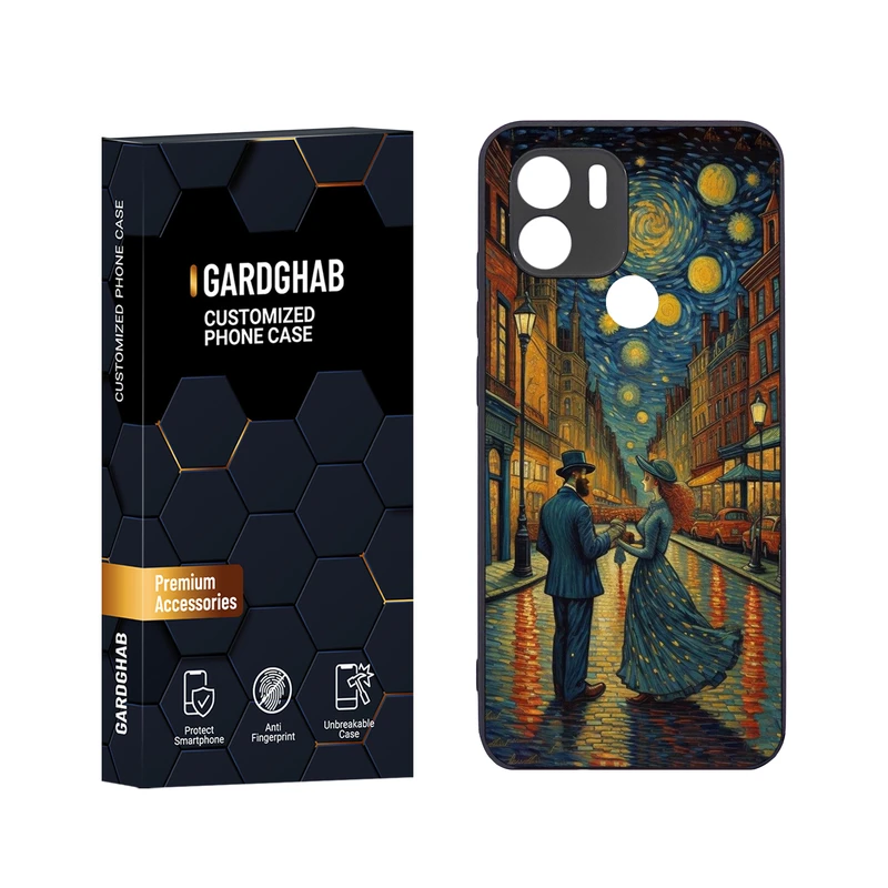 کاور گارد قاب مدل دور ژله ای هنری مناسب برای گوشی موبایل شیائومی Redmi A1 Plus / A2 Plus /Poco C51