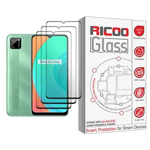 Ricoo Ricoo Glass MIX003 Screen Protector For Realme C11 Pack Of 3