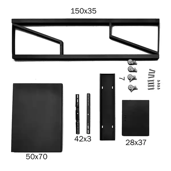 پایه ایستاده تلویزیون مدل KEEP 3280 PLUS مناسب برای 32 تا 80 اینچ