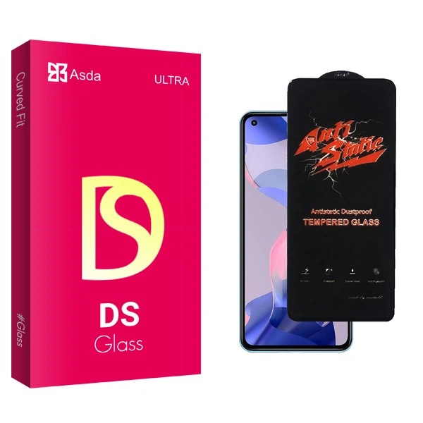 محافظ صفحه نمایش شیشه ای آسدا مدل DS Glass Antistatic مناسب برای گوشی موبایل شیائومی 11 Lite 5G NE 2109119DG