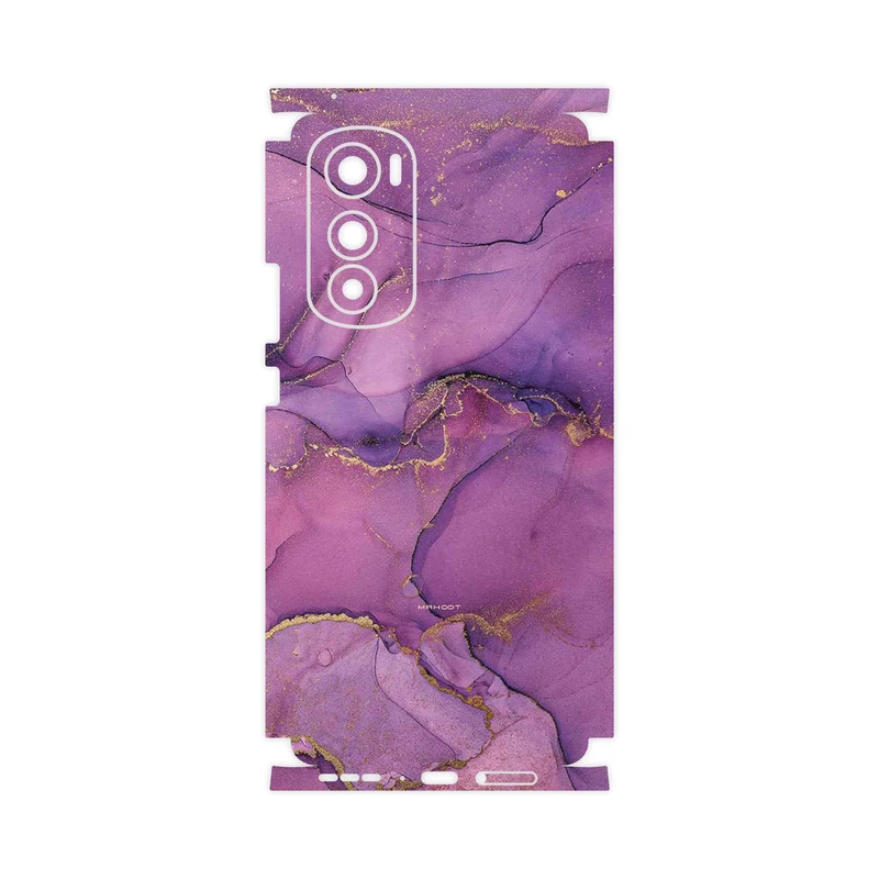 برچسب پوششی ماهوت مدل Purple Marble-FullSkin مناسب برای گوشی موبایل موتورولا Edge 30