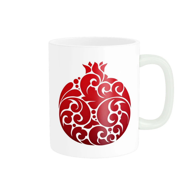 ماگ پاد آفرین مدل میوه انار شب یلدا طرح سنتی ایرانی کد 2400