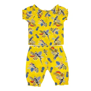 ست بلوز و شلوارک دخترانه مدل g020