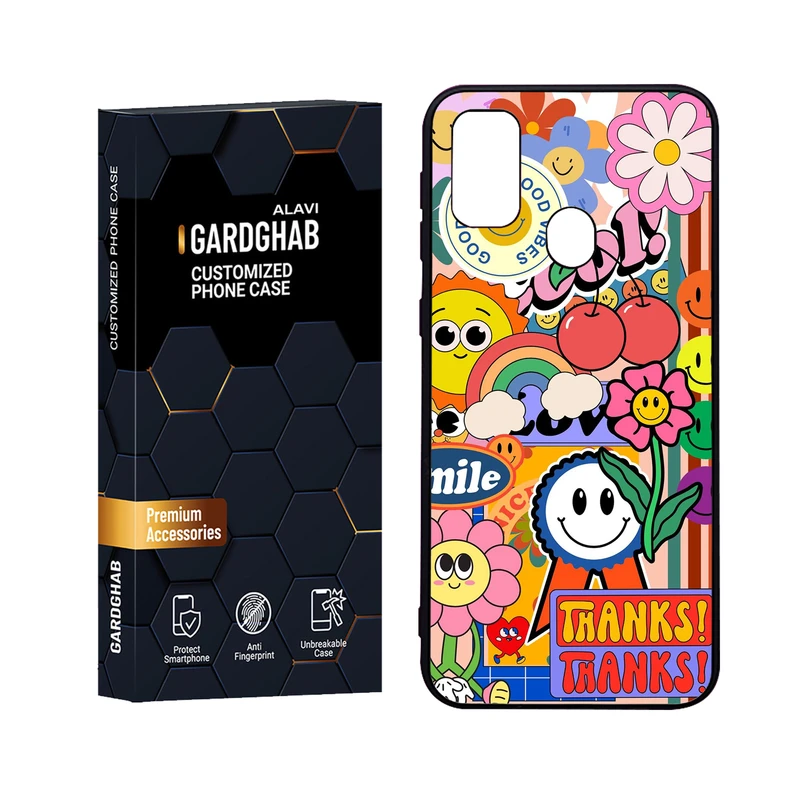 کاور گارد قاب علوی مدل Glass مناسب برای گوشی موبایل سامسونگ Galaxy M21