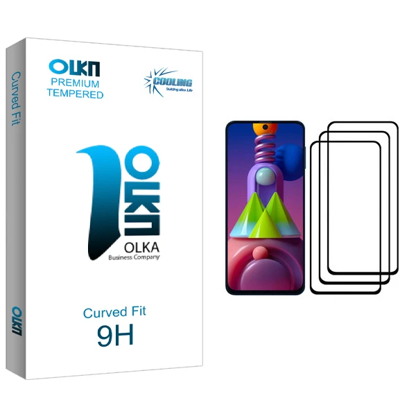 محافظ صفحه نمایش کولینگ مدل Olka glass مناسب برای گوشی موبایل سامسونگ Galaxy M51 بسته سه عددی