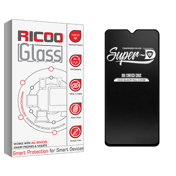 محافظ صفحه نمایش شیشه ای ریکو مدل Ricoo Glass Super-D مناسب برای گوشی موبایل سامسونگ Galaxy A03 core