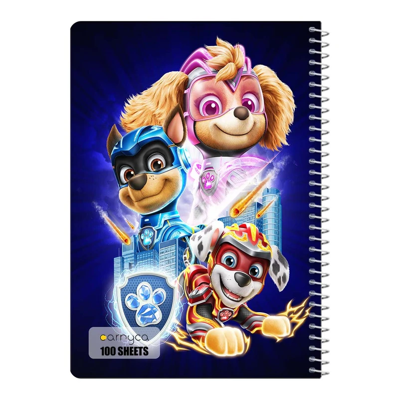 دفتر مشق 100 برگ سیمی کارنیکا طرح سگ های نگهبان paw patrol کد 58700