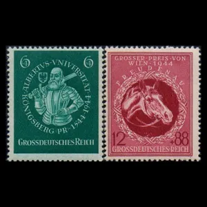 تمبر یادگاری مدل آلمان رایش 1944 میلادی مجموعه 2 عددی