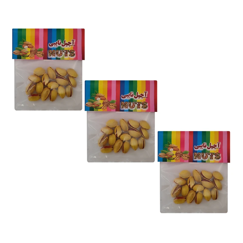 پسته بو داده و شور نایبی - 30 گرم بسته 3 عددی
