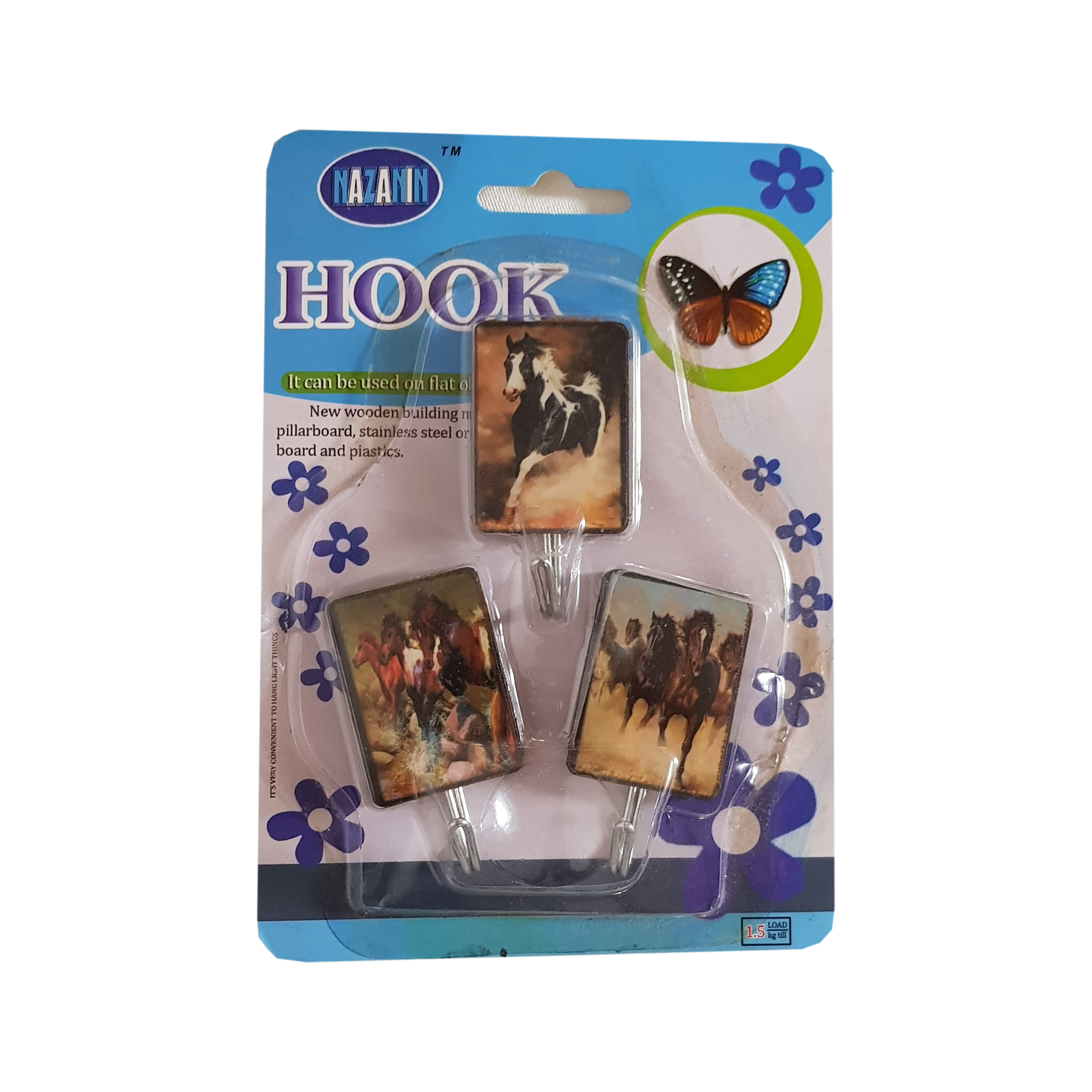 گیره آویز طرح حیوانات کد 0 مجموعه 3 عددی