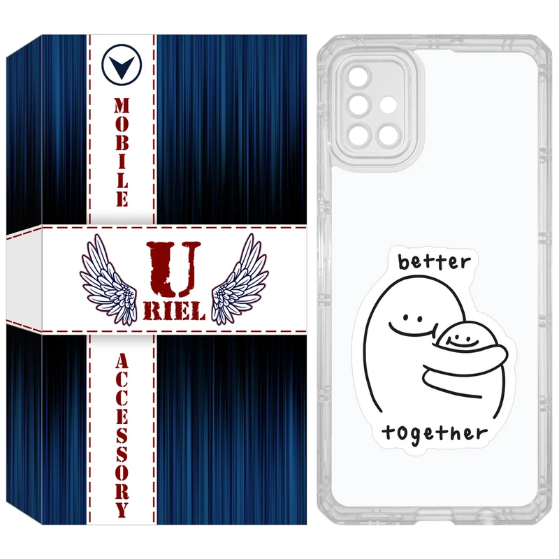 کاور یوریل مدل Clear کد 90 طرح Together مناسب برای گوشی موبایل سامسونگ Galaxy A51