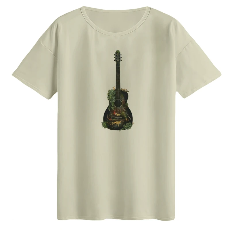 تی‌شرت لانگ آستین کوتاه زنانه مدل گیتار کد last of us