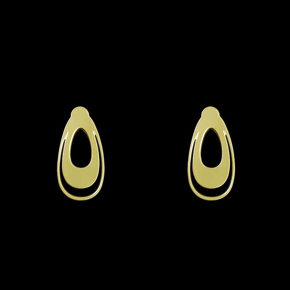 گوشواره طلا 18 عیار زنانه مدوپد مدل اشک کد GA1-10457