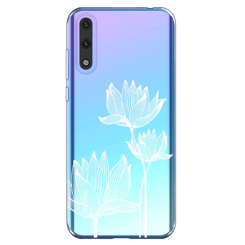 کاور مگافون طرح گل مدل C47-W مناسب برای گوشی موبایل هوآوی Y8P 2020