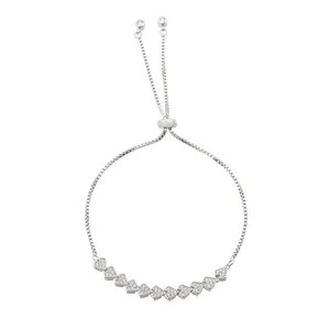  دستبند نقره زنانه کد 1376M100