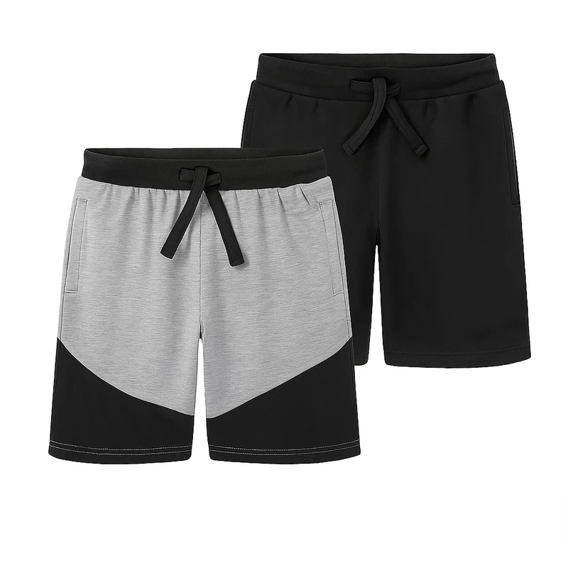 شلوارک راحتی پسرانه پیپرتس مدل New2025 مجموعه دو عددی