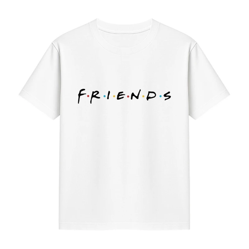 تی‌شرت آستین کوتاه دخترانه مدل Friends کد p2 