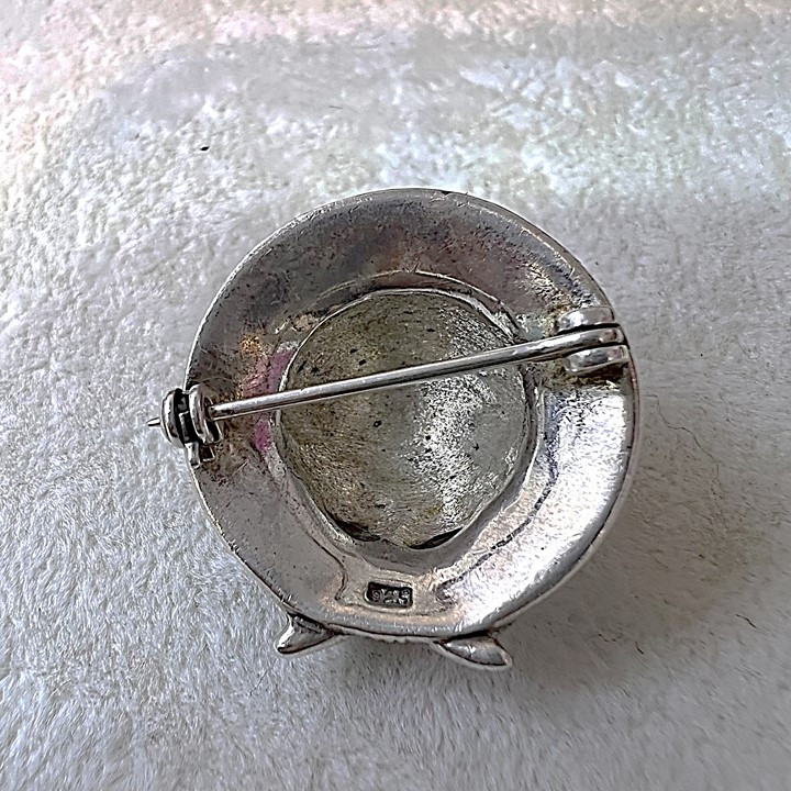 گل سینه نقره زنانه کد glsr-2444