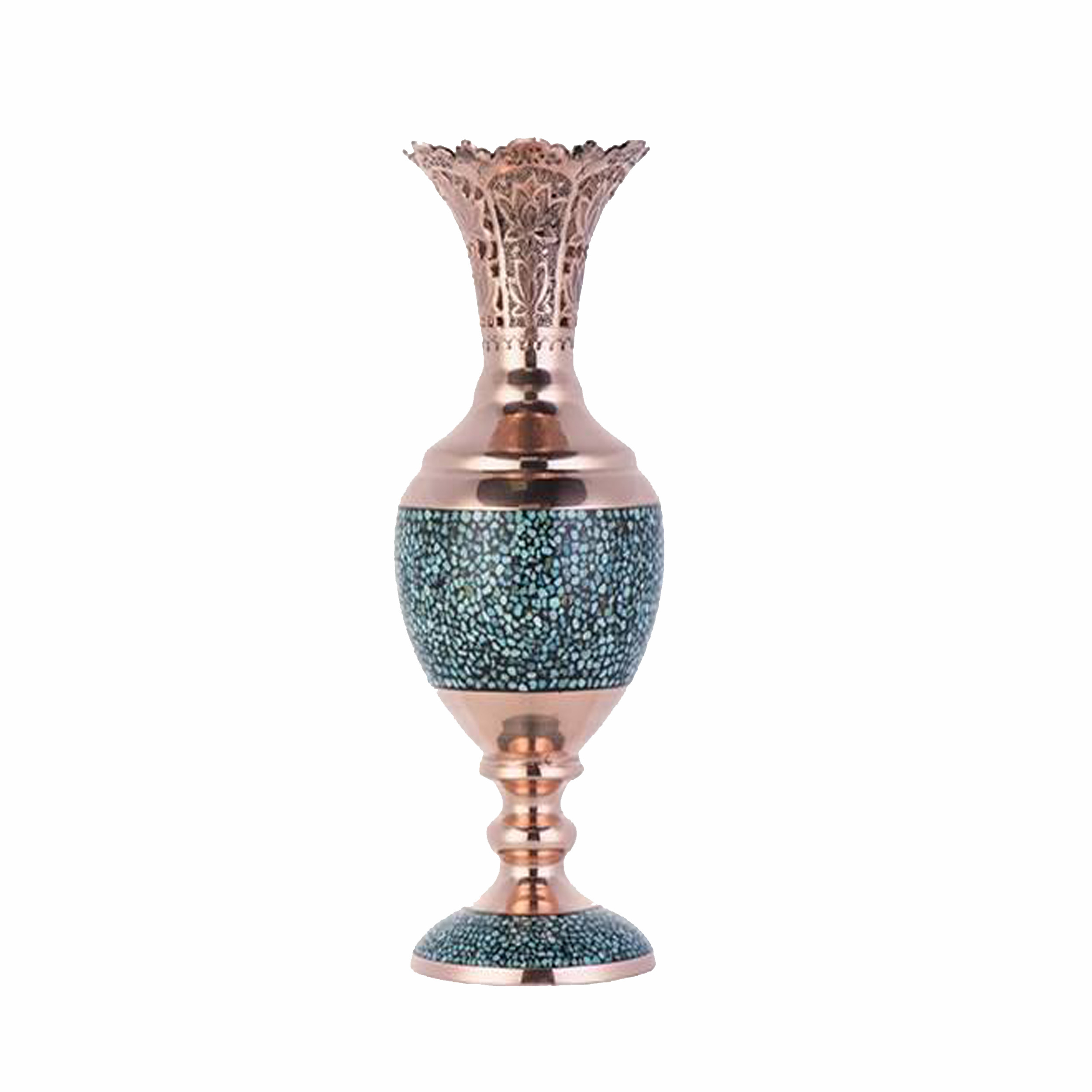 گلدان فیروزه کوبی کد 58593