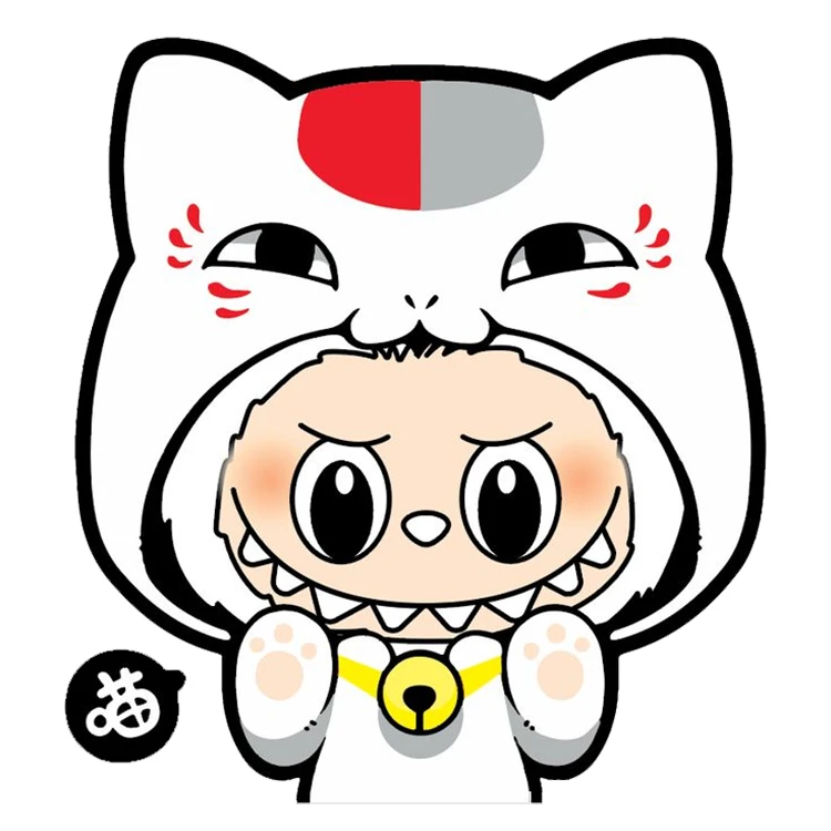 استیکر پارچه و لباس پاد آفرین مدل عروسک لبوبو Labubu کد S1221