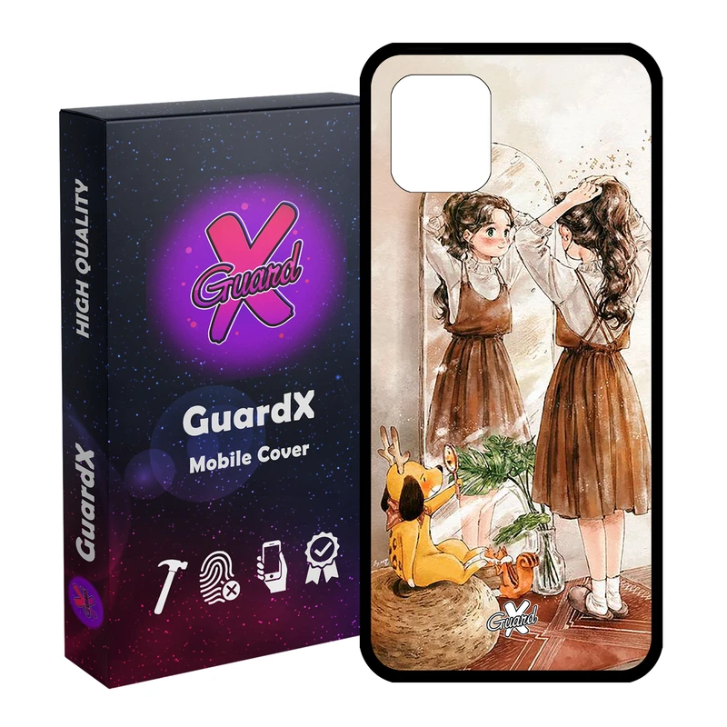 کاور گارد ایکس طرح Girl مدل Glass10306 مناسب برای گوشی موبایل سامسونگ Galaxy Note 10 Lite