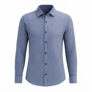 پیراهن آستین بلند یقه برگردان مردانه مدل آرمان