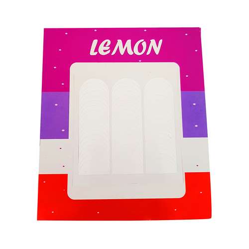 برچسب فرنچ ناخن لمون مدل MOO5