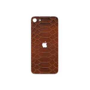 MAHOOT Brown-Snake-Leather Cover Sticker for Apple iPhone SE 2020