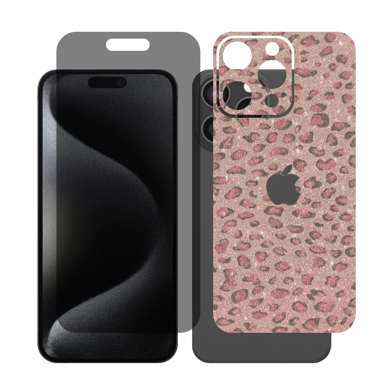 محافظ صفحه نمایش حریم شخصی گلس مدل Together مناسب برای گوشی موبایل اپل iPhone 15 Pro Max به همراه برچسب پوششی پشت گوشی