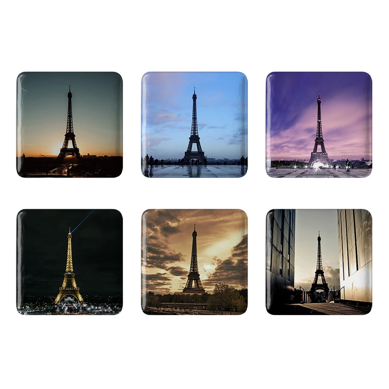 مگنت خندالو طرح برج ایفل کد 1231A مجموعه 6 عددی