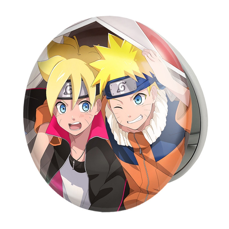 آینه جیبی خندالو طرح بوروتو و ناروتو انیمه بوروتو Boruto مدل تاشو کد 13124 