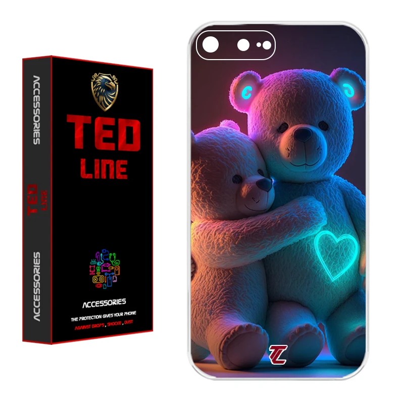 کاور تد لاین طرح خرس عاشق کد 1112 مناسب برای گوشی موبایل اپل Iphone 7 Plus / 8 Plus
