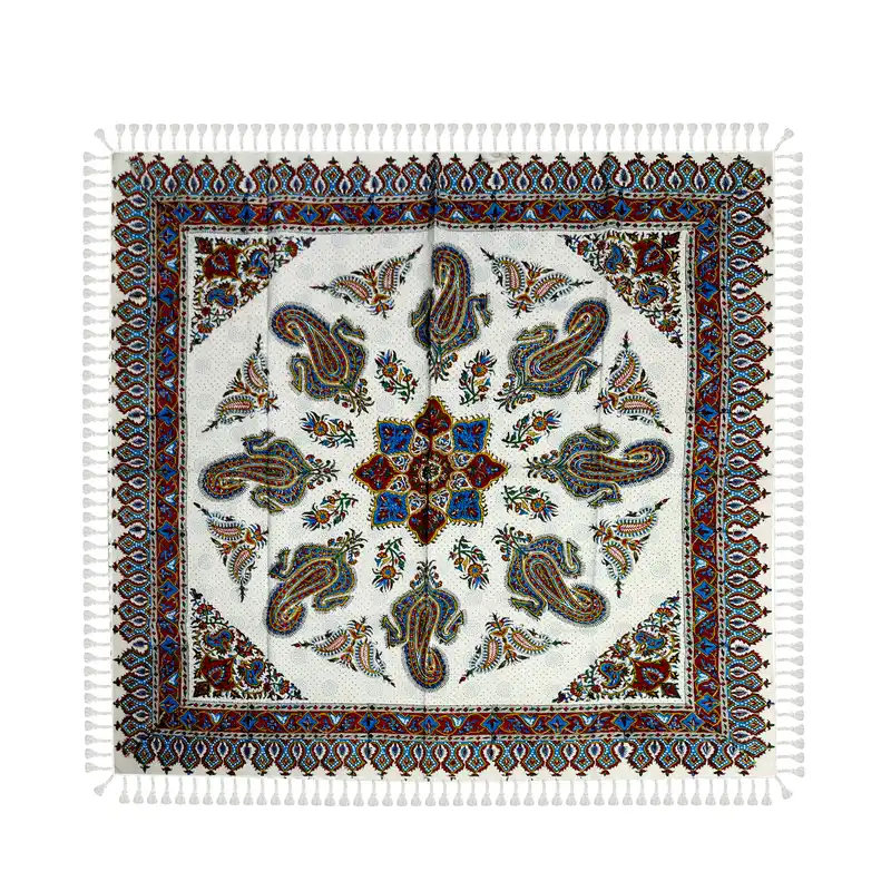 سفره قلمکار مدل بته قاجاری طرح آبنوس