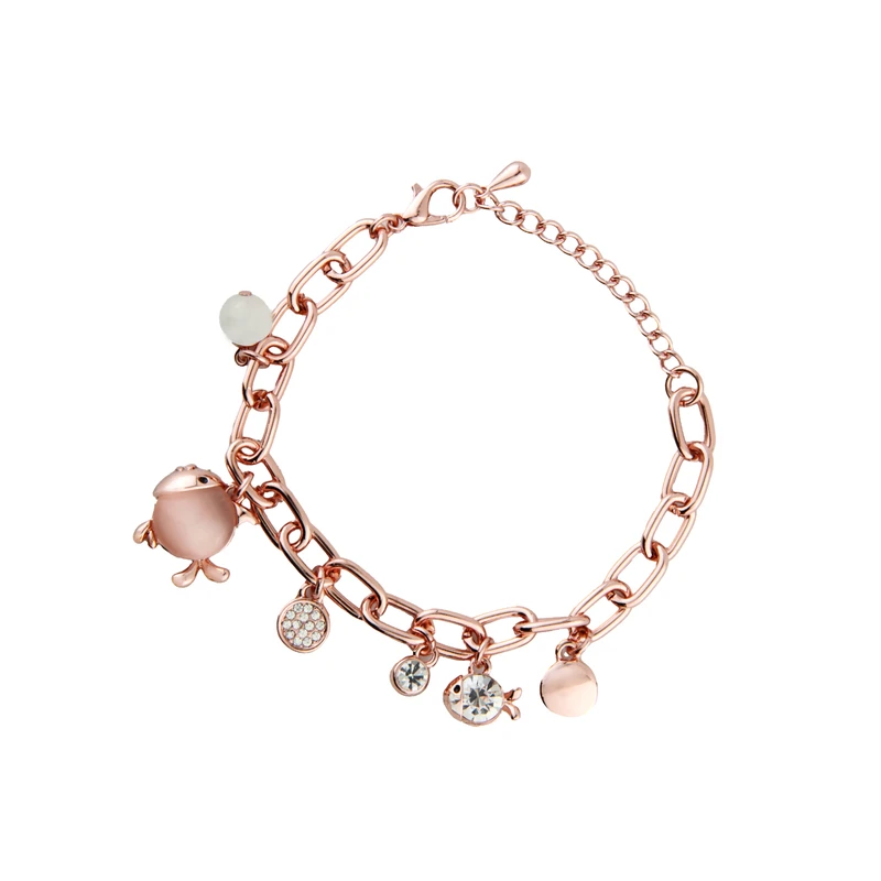 دستبند زنجیری زنانه مدل ماهی کد 1949