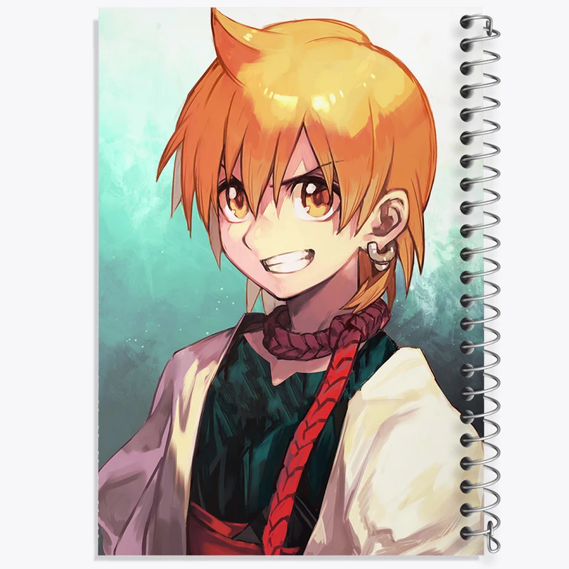 دفتر ژورنال نویسی 50 برگ خندالو مدل نقطه ای طرح علی‌بابا انیمه ماگی هزارتوی سحر و جادو کد 36044