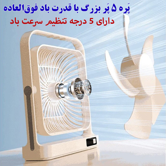 پنکه رومیزی مدل 360 درجه کد M09