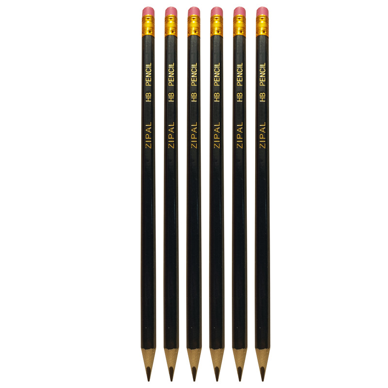 مداد مشکی مدل HB بسته 6 عددی
