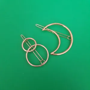 گیره مو زنانه مدل ماه و دایره بسته 2 عددی