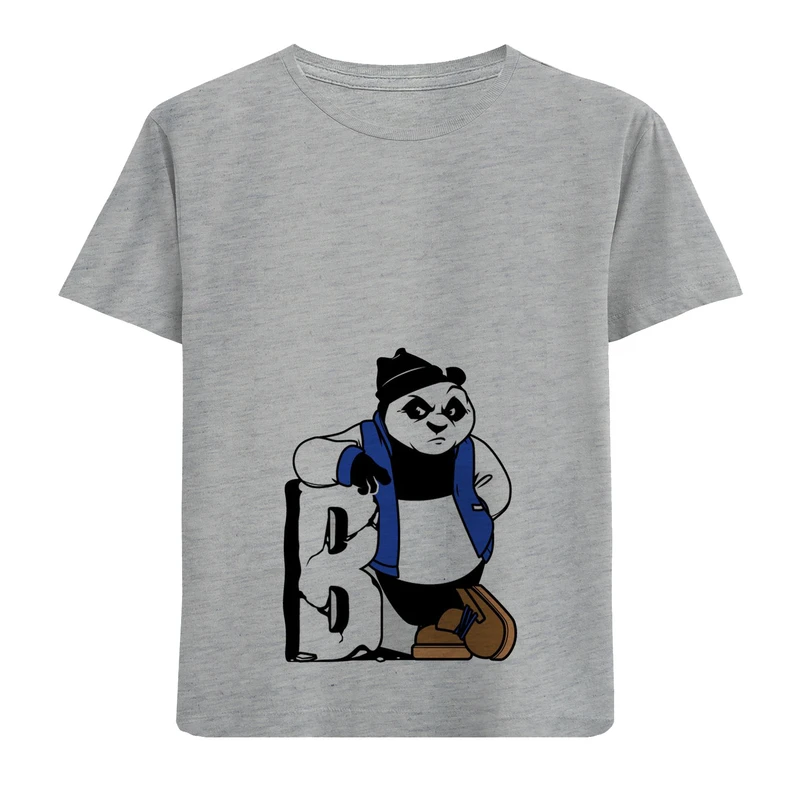 تی شرت آستین کوتاه پسرانه مدل پانداD51 B
