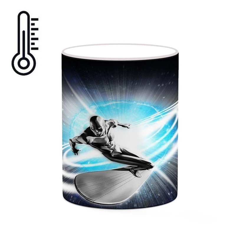 ماگ حرارتی کاکتی مدل Silver Surfer کد mgh39876
