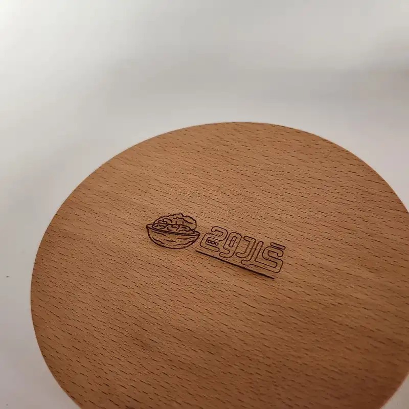 قندان چوبی گردوچ مدل گرد کد LT - 1300